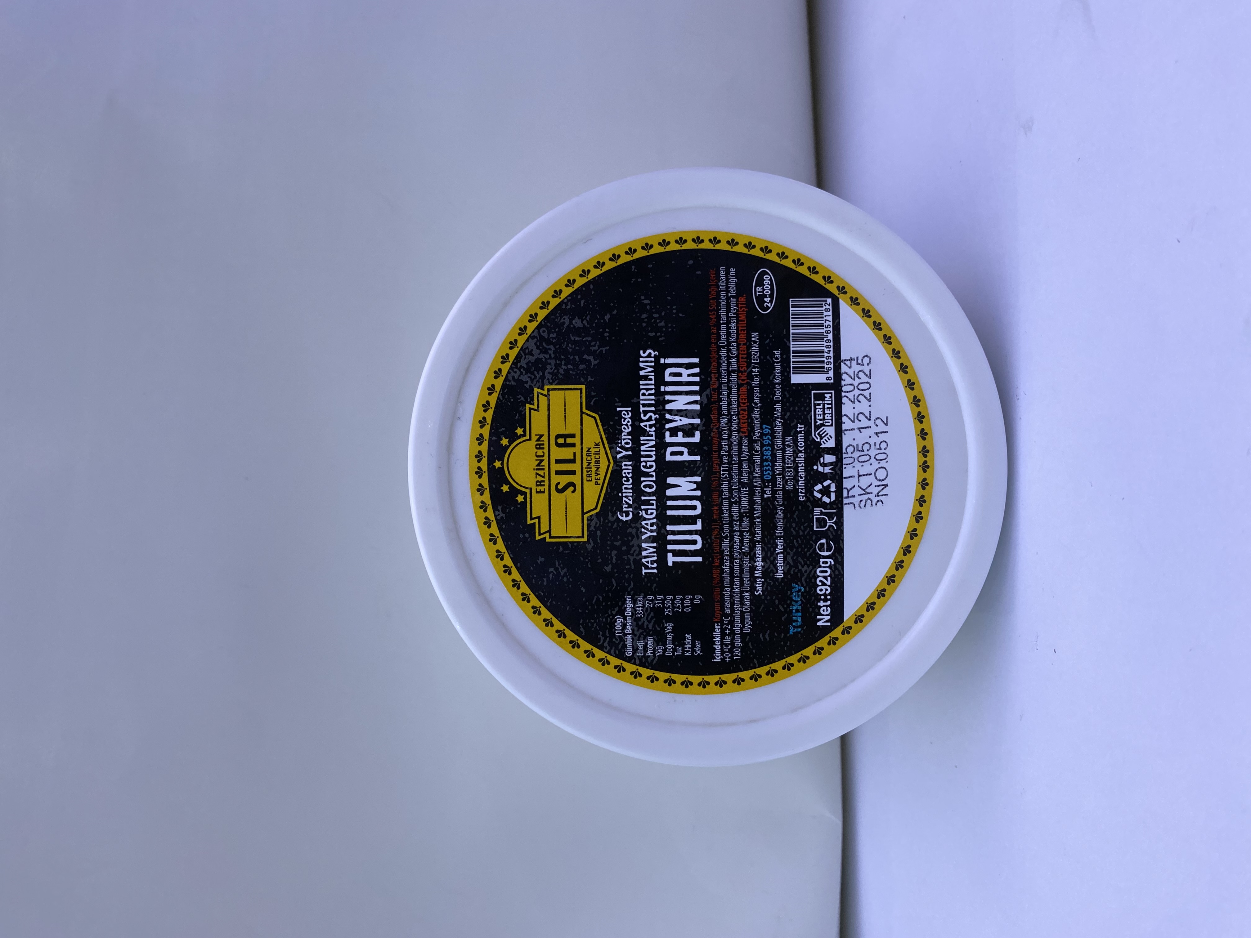 Tam Yağlı Tulum Peyniri 1000 gr.